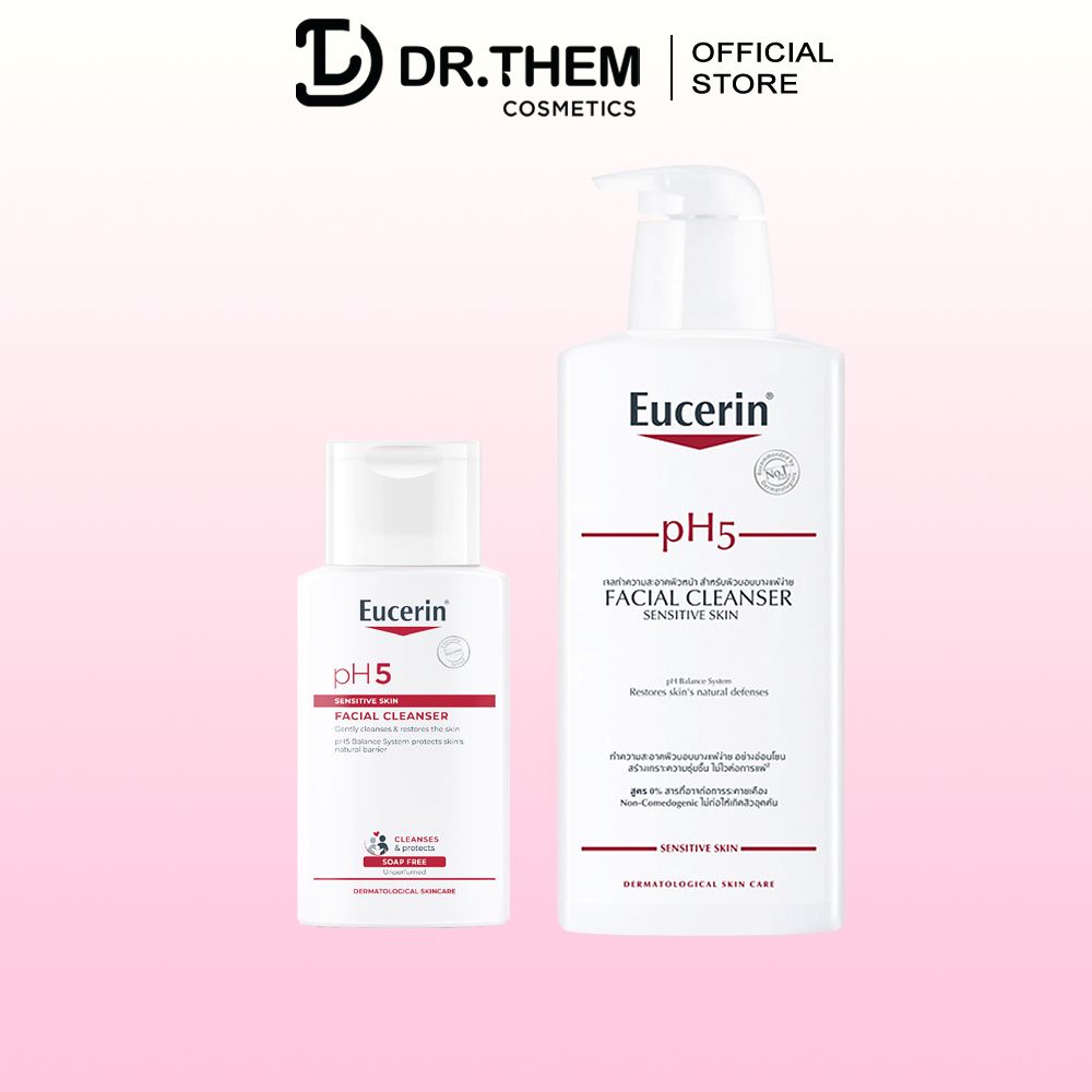 Sữa Rửa Mặt Cho Da Nhạy Cảm Eucerin pH5 Facial Cleanser [100ml-400ml]