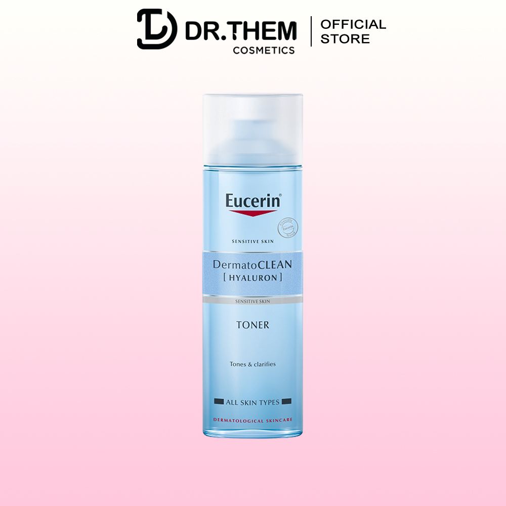 Nước Cân Bằng Dịu Nhẹ Cho Da Nhạy Cảm Eucerin Dermato Clean Hyaluron Toner [200ml]