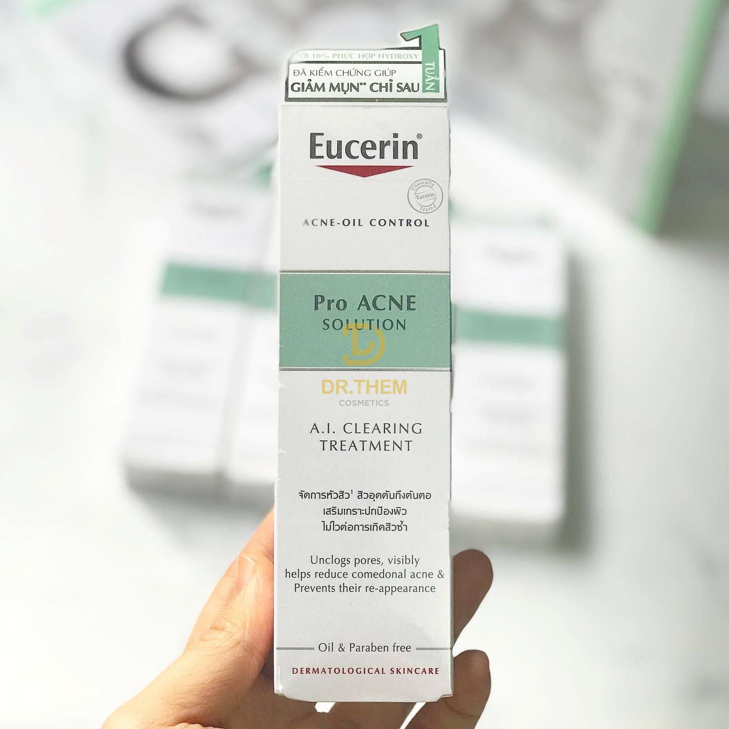 Kem Trị Mụn Eucerin ProAcne AI Clearing Treatment [40ml]