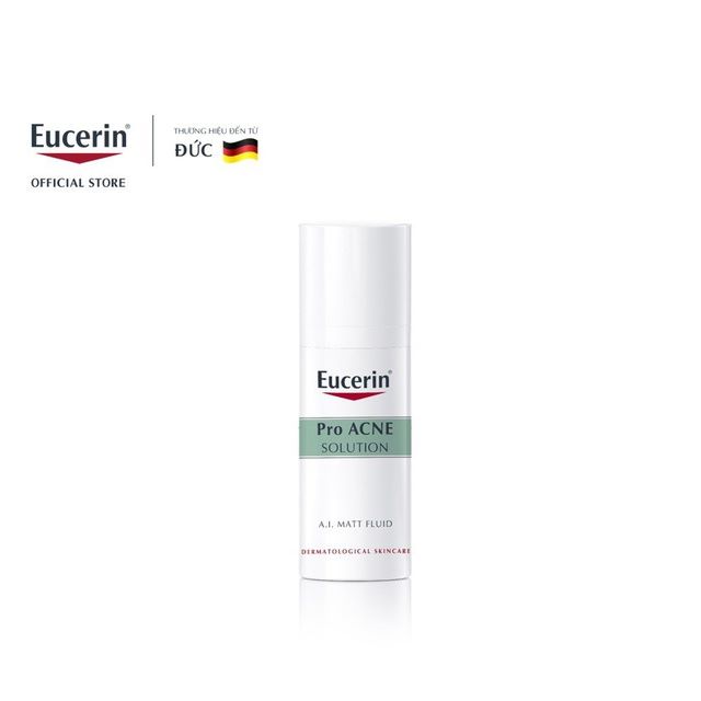 Kem Dưỡng Giảm Nhờn Mụn Eucerin ProAcne Solution A.I Matt Fluid [50ml]