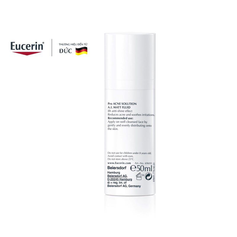 Kem Dưỡng Giảm Nhờn Mụn Eucerin ProAcne Solution A.I Matt Fluid [50ml]