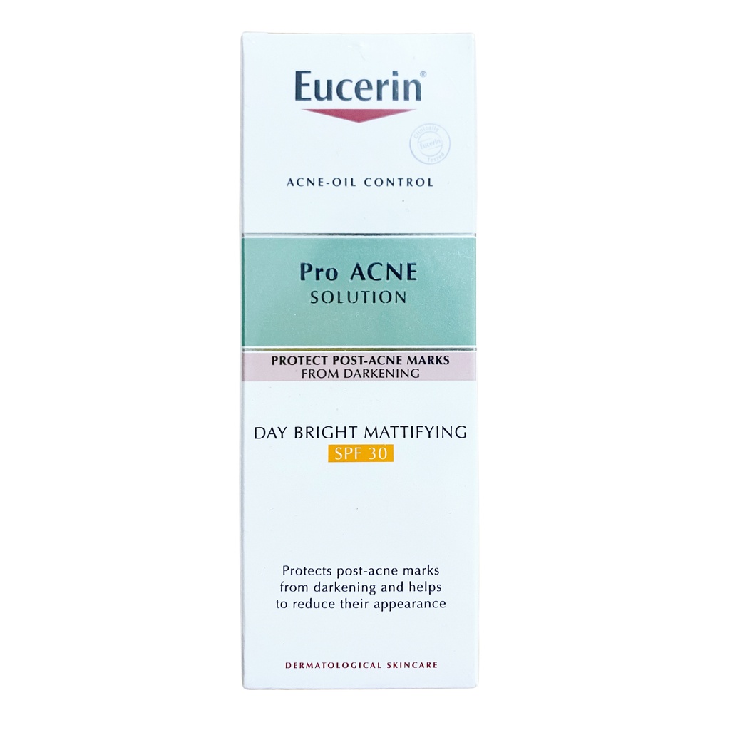 Kem Dưỡng Sáng Da Mờ Thâm Mụn Eucerin Pro ACNE Solution Day Bright Mattifying SPF 30 [50ml]