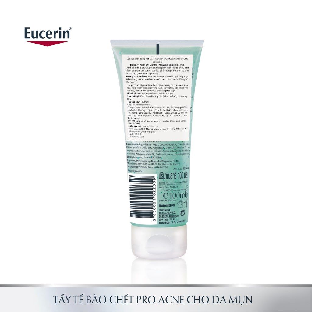 Tẩy Da Chết Eucerin Pro Acne Solution Scrub [100ml]