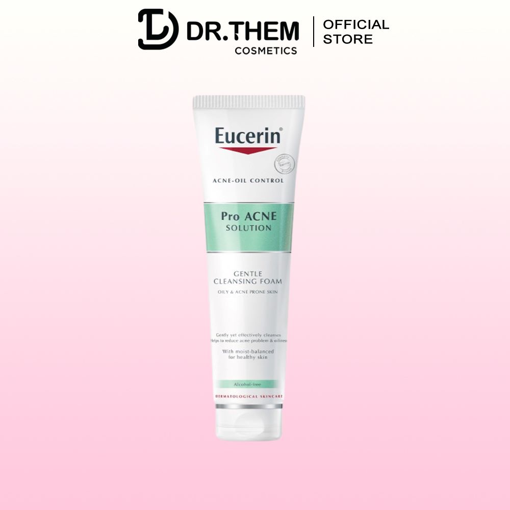 Sữa Rửa Mặt Tạo Bọt Da Mụn Eucerin Pro Acne Solution Gentle Cleansing Foam [150g]