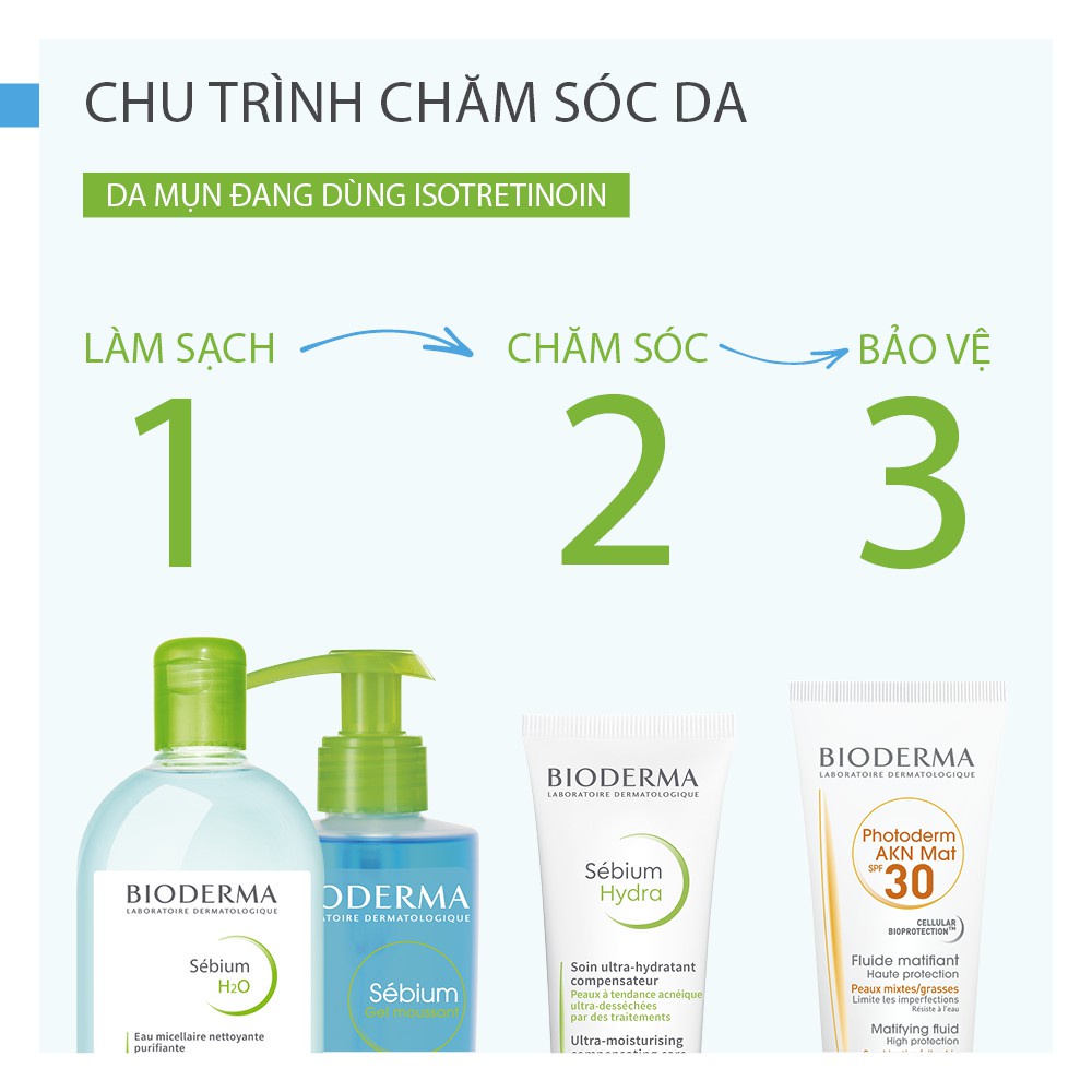 Kem Dưỡng Ẩm Dành Cho Da Mụn Bioderma Sebium Hydra [40ml]