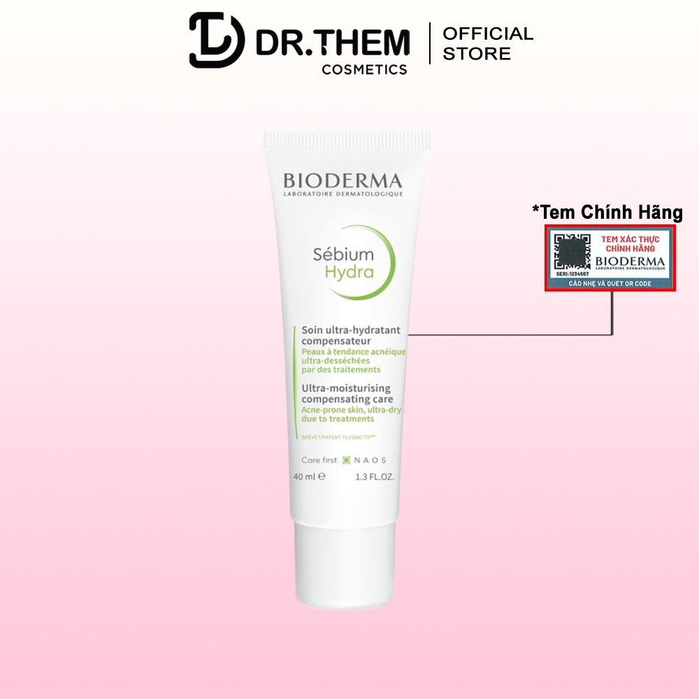 Kem Dưỡng Ẩm Dành Cho Da Mụn Bioderma Sebium Hydra [40ml]