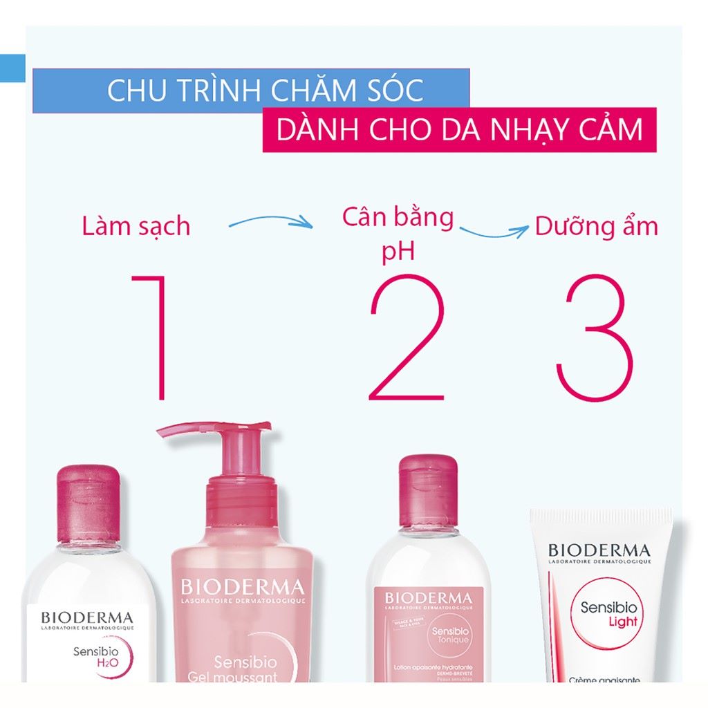 Nước Cân Bằng Cho Da Nhạy Cảm Bioderma Sensibio Tonique [250ml]