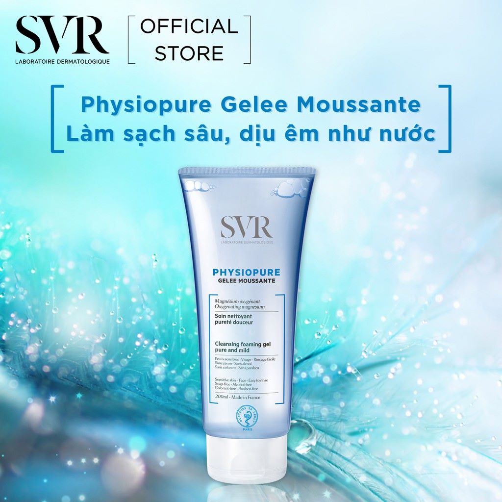 Gel Rửa Mặt Cho Da Nhạy Cảm SVR Physiopure Gelee Moussante [55ml-200ml]