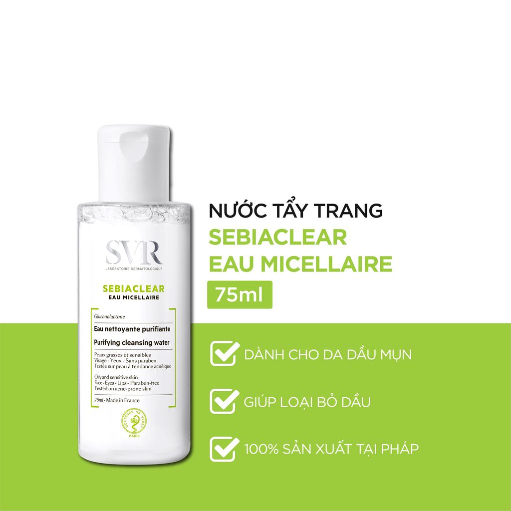 Nước Tẩy Trang SVR Sebiaclear Eau Micellaire [75ml-400ml]