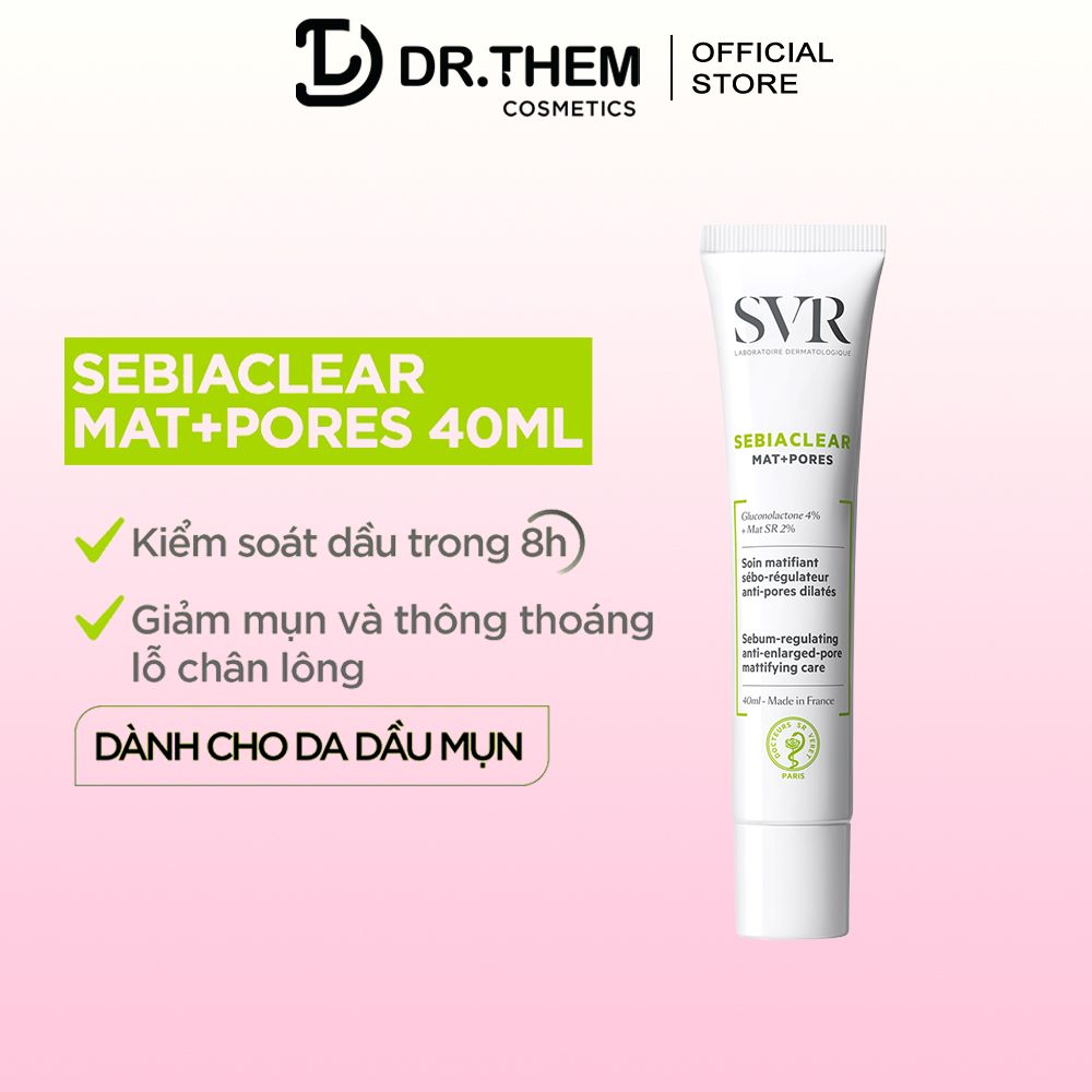 Kem Dưỡng Làm Giảm Mụn SVR Sebiaclear Mat + Pores [40ml]