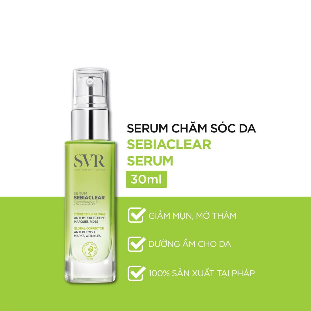 Serum Giảm Mụn Mờ Thâm SVR Sebiaclear Serum [30ml]