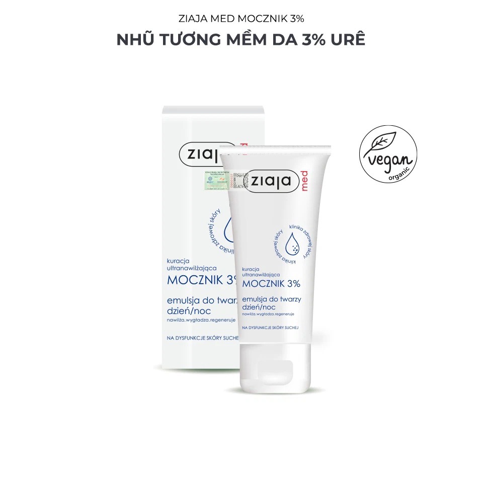 Kem Dưỡng Ẩm Ziaja Ure 3%  [50ml]