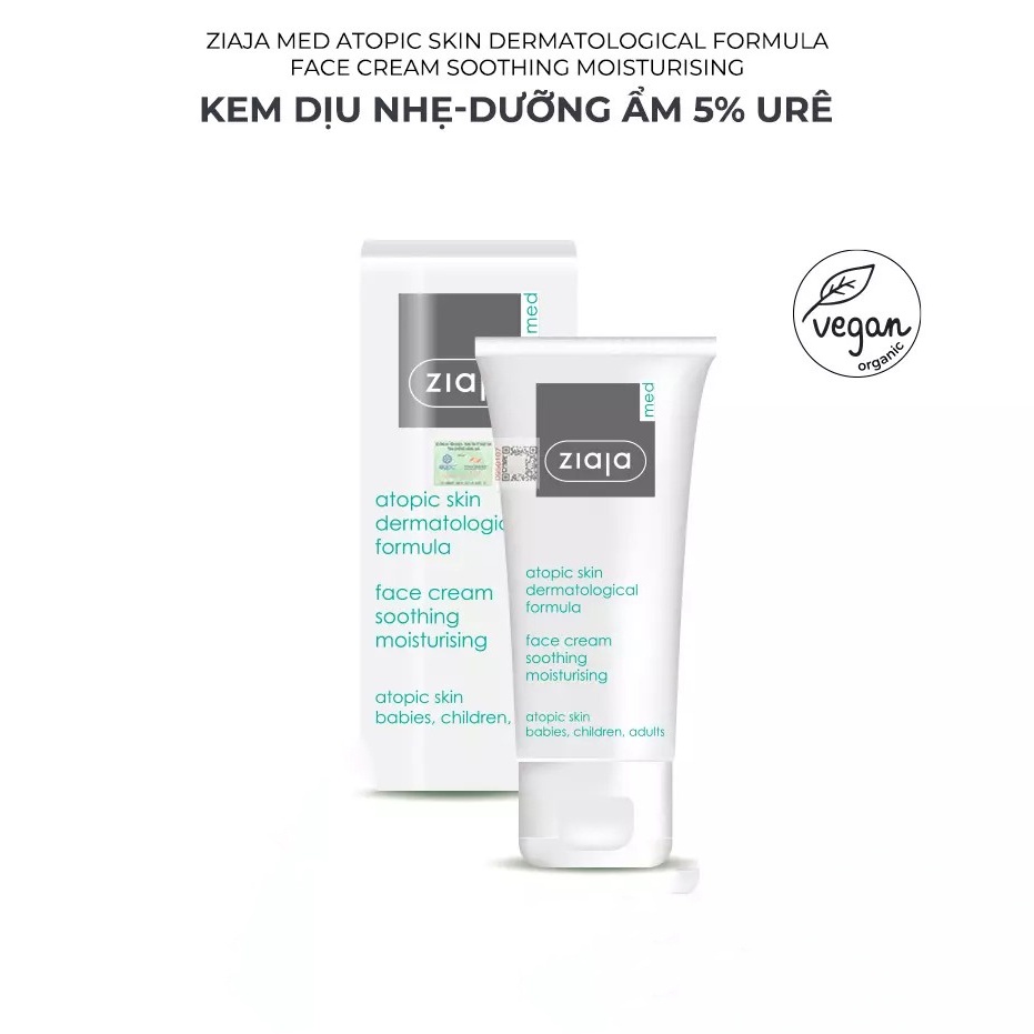 Kem Dịu Nhẹ Dưỡng Ẩm 5% Ure Ziaja [50ml]