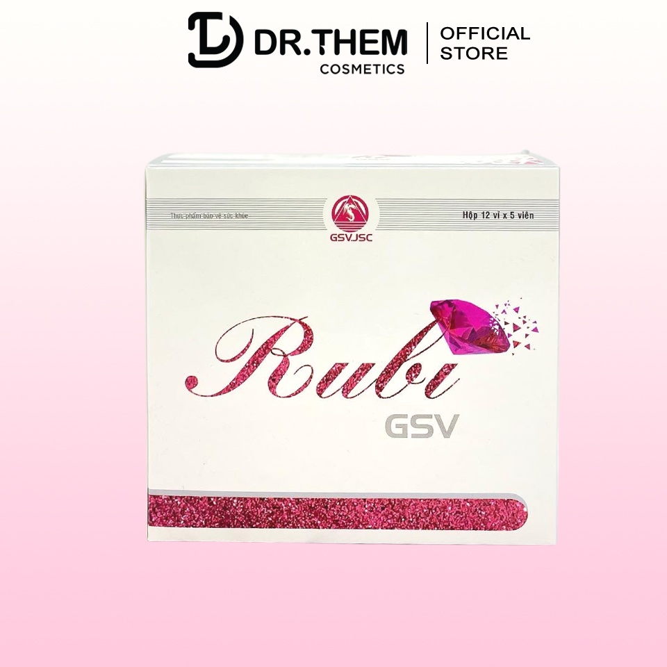 Viên uống đẹp da Rubi GSV [Hộp 60 Viên]