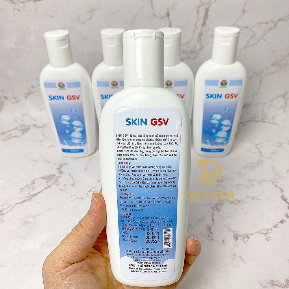 Sữa Rửa Mặt Skin GSV [200ml]