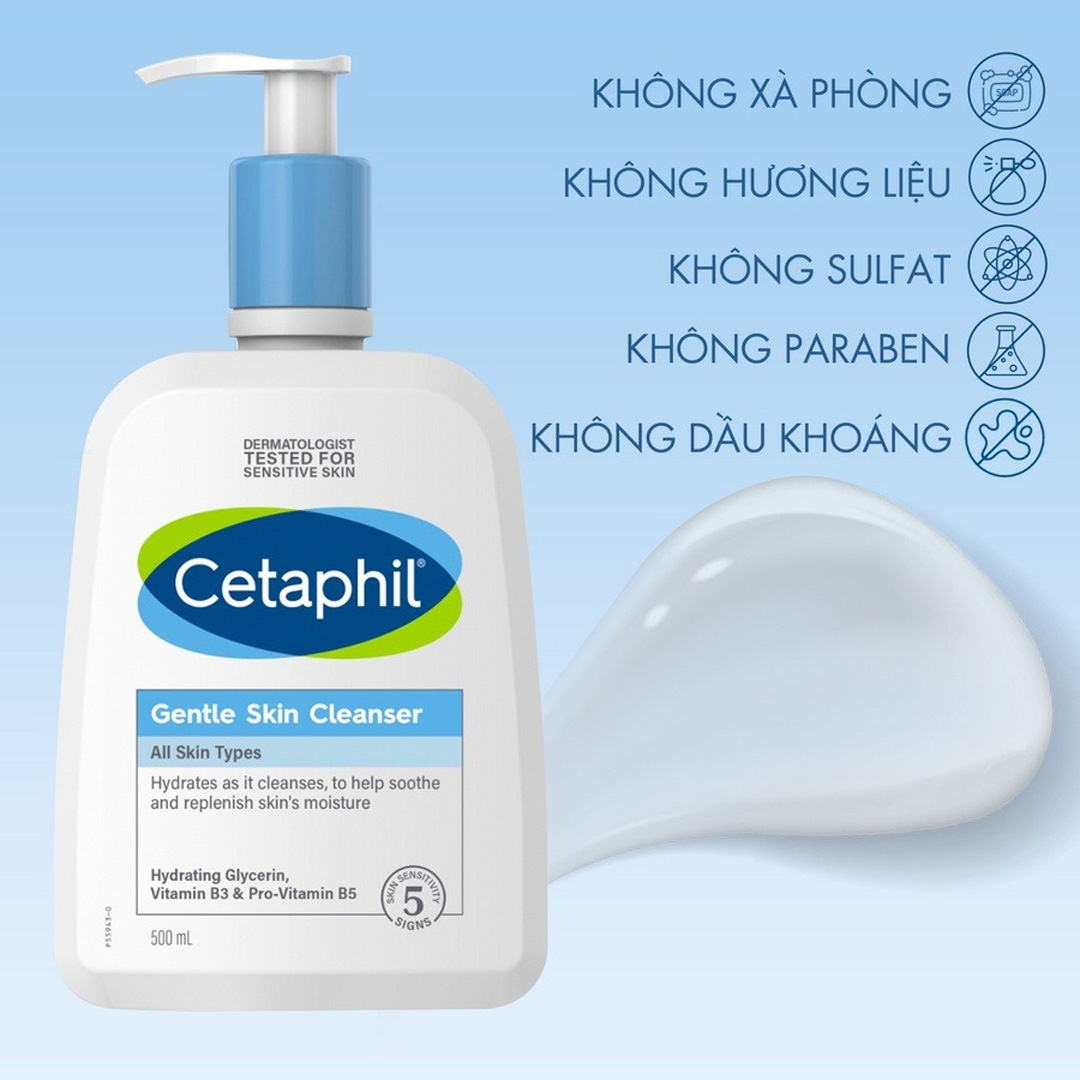 Sữa rửa mặt Cetaphil Gentle Skin Cleanser [125ml-250ml-500ml]