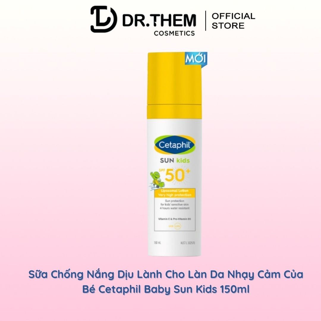 Sữa Chống Nắng Dịu Lành Cho Làn Da Nhạy Cảm Của Bé Cetaphil Sun Kids SPF 50+ Liposomal Lotion 150ML