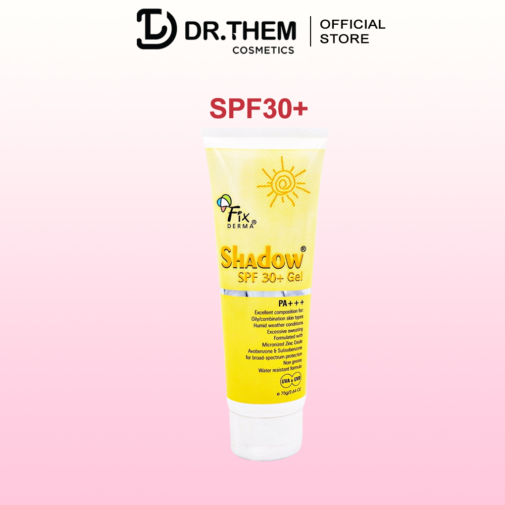 Gel Chống Nắng Fixderma Shadow SPF 30+ Gel PA+++ [75g]