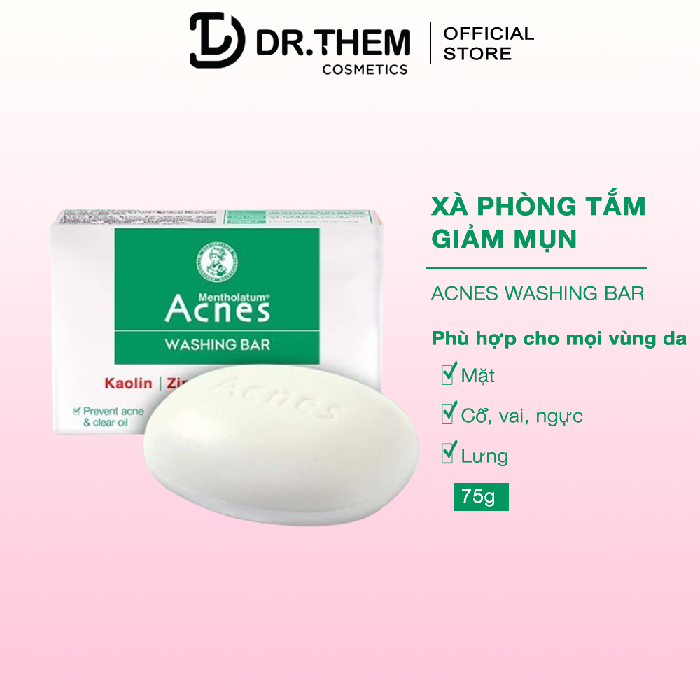 Xà Phòng Tắm Acnes Ngăn Ngừa Mụn Lưng, Cổ, Vai, Ngực - Acnes Washing Bar 75g