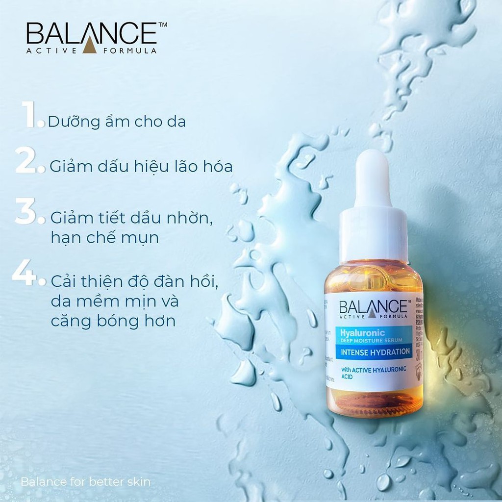 Serum Cấp Nước Dưỡng Ẩm Da Balance Active Formula 30ml