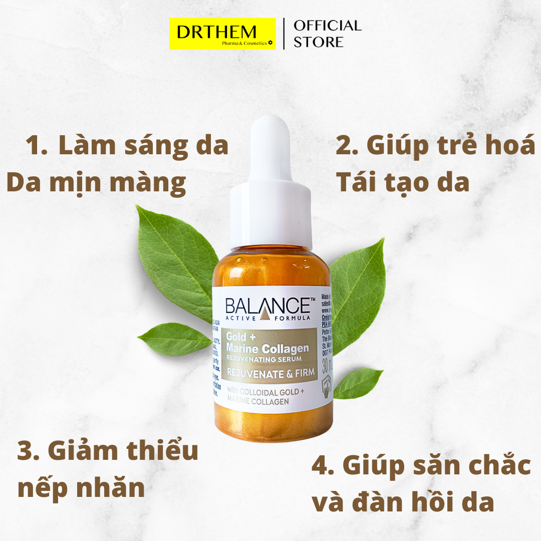 Serum Trẻ Hoá Và Căng Mịn Vùng Da Mặt Balance Gold Collagen 