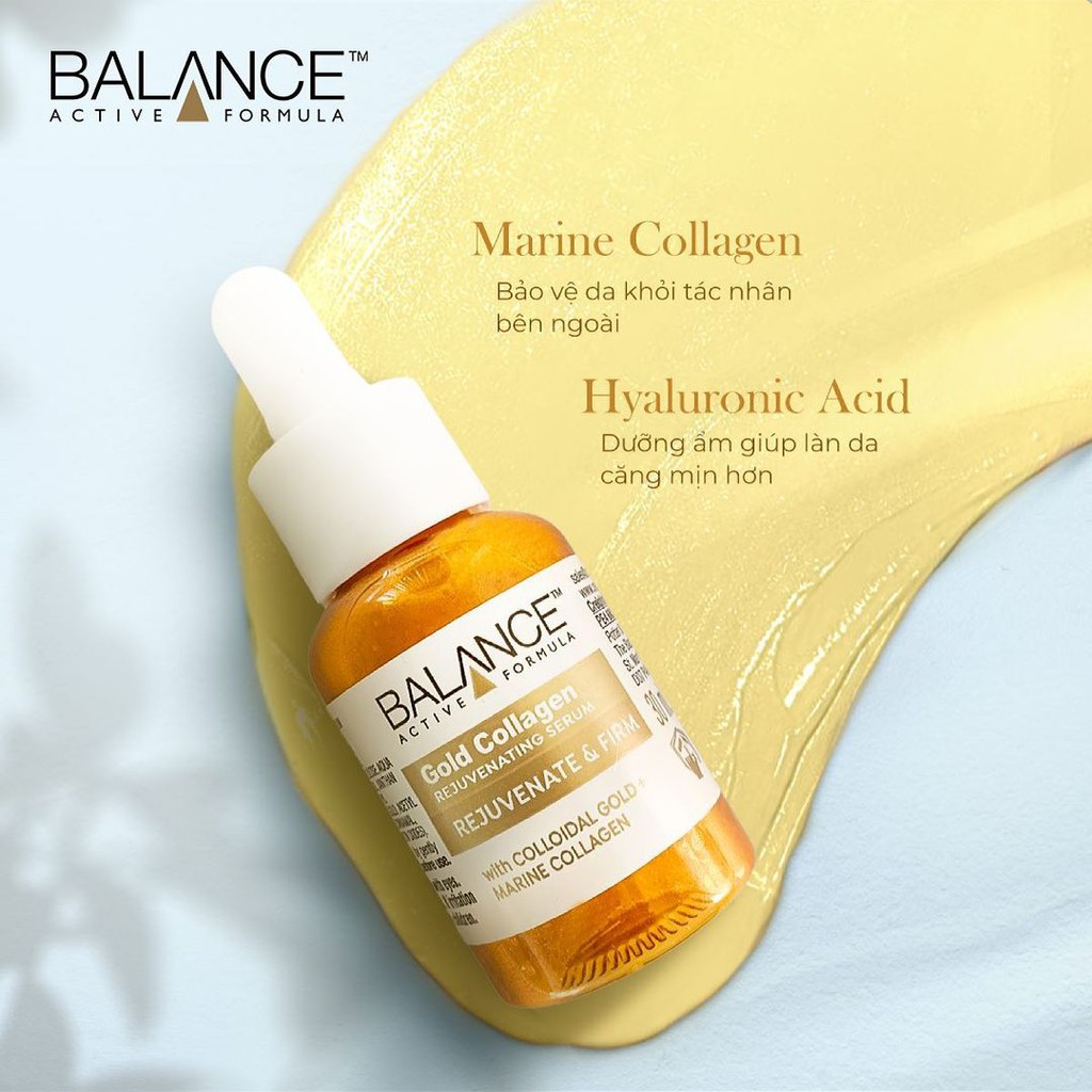 Serum Trẻ Hoá Và Căng Mịn Vùng Da Mặt Balance Gold Collagen 