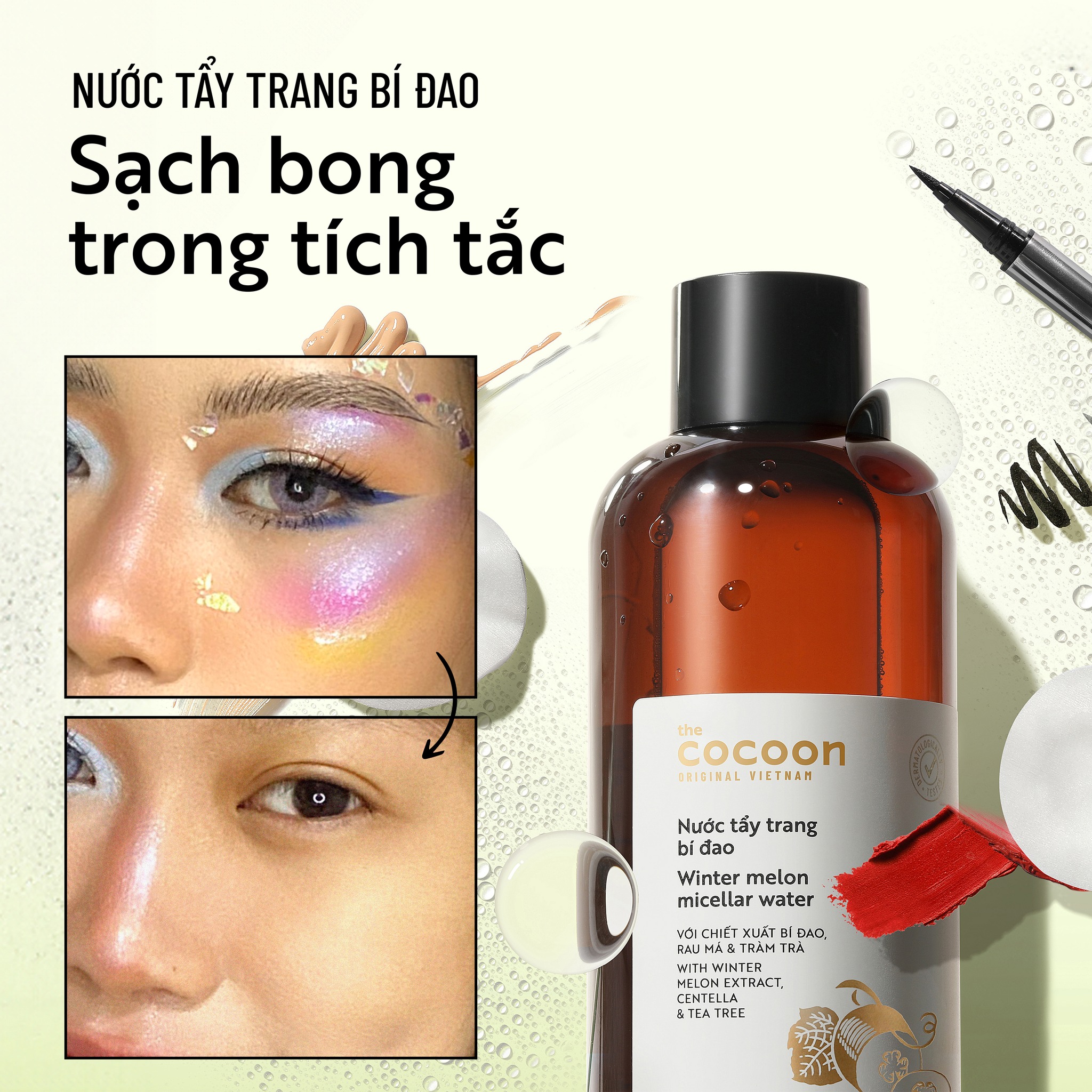 Nước Tẩy Trang Bí Đao Cocoon Tẩy Sạch Makeup & Giảm Dầu 140ml