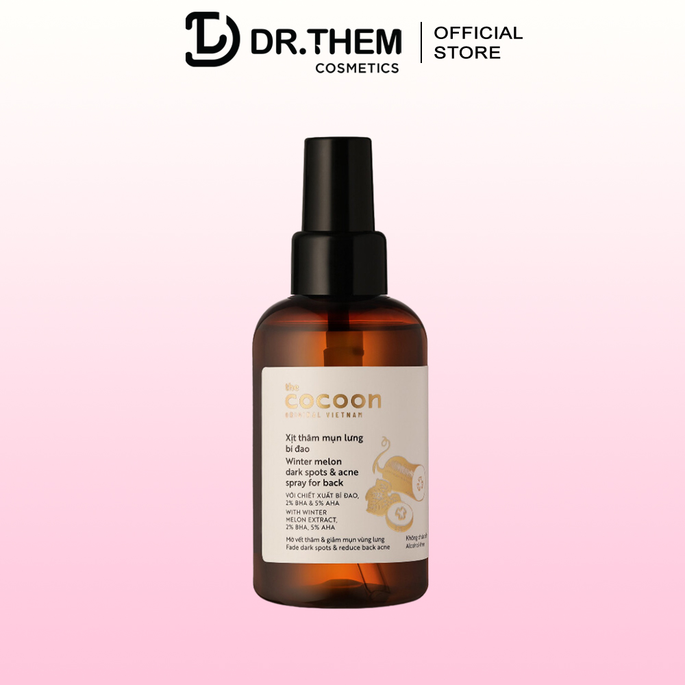 Xịt Thâm Mụn Lưng Bí Đao Cocoon 140ml