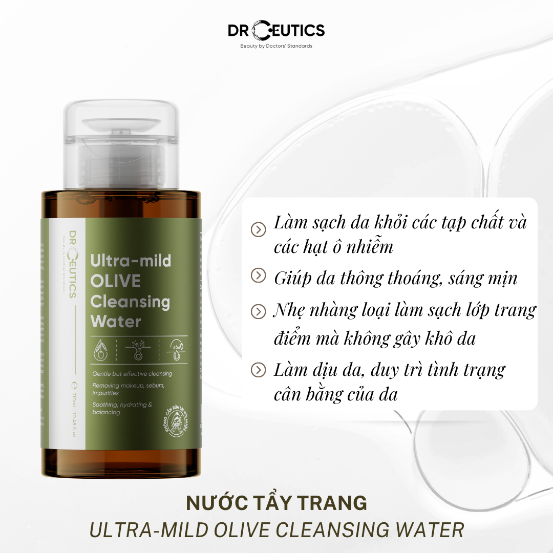 Nước Tẩy Trang Drceutics Ultra-mild OLIVE Cleansing Water 500ml