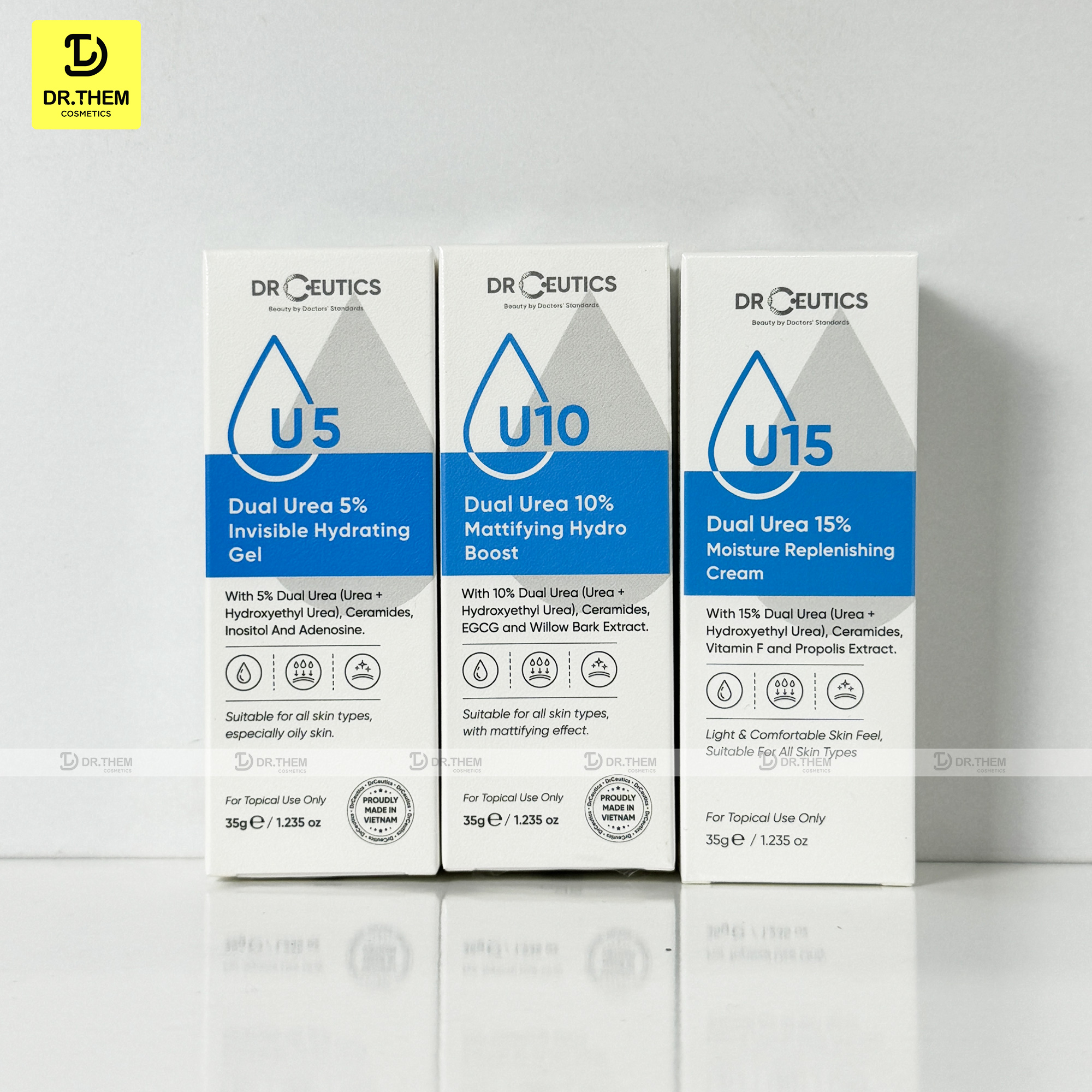 Drceutics Kem Dưỡng Ẩm Và Phục Hồi Da Dual Urea 5%, 10%, 15% (35g)