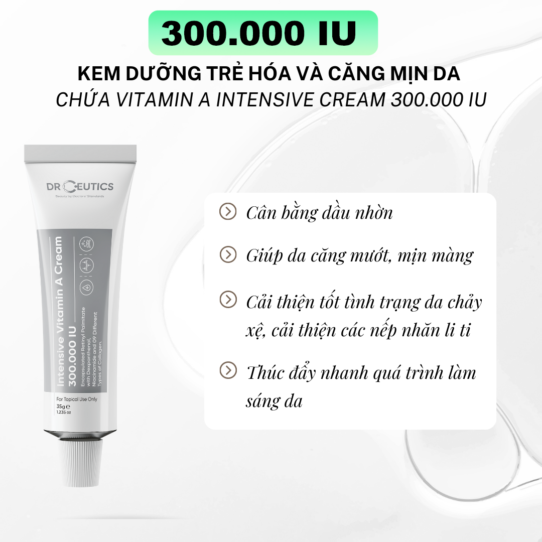 Kem Dưỡng Trẻ Hoá Và Căng Mịn Da Drceutics Vitamin A