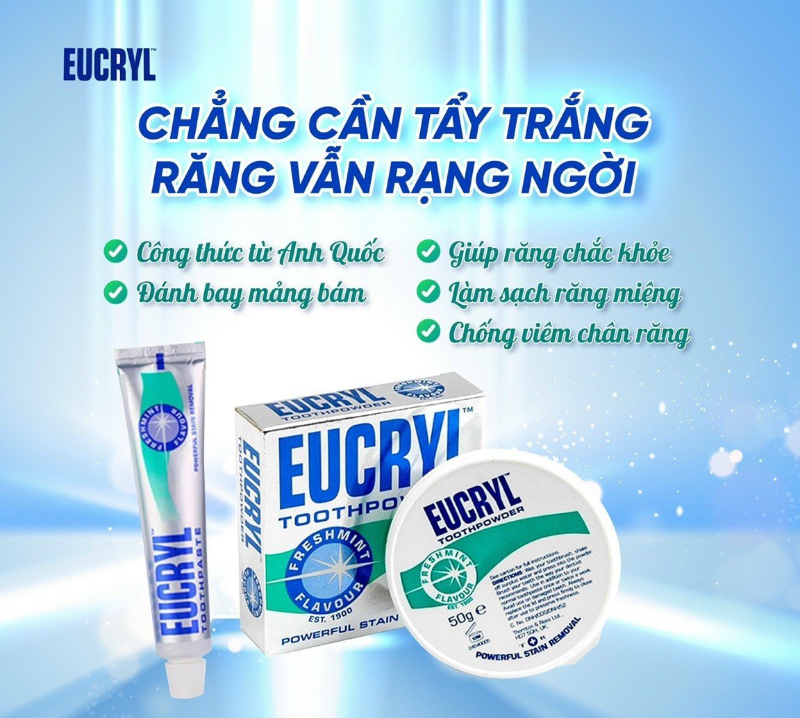 Eucryl Bột Tẩy Trắng Răng Toothpowder (50g)