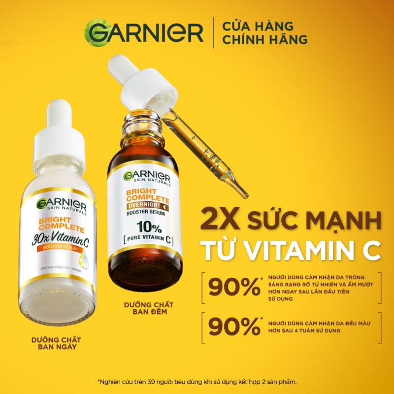 Serum Garnier Tăng Cường Sáng Da Mờ Thâm 30ml