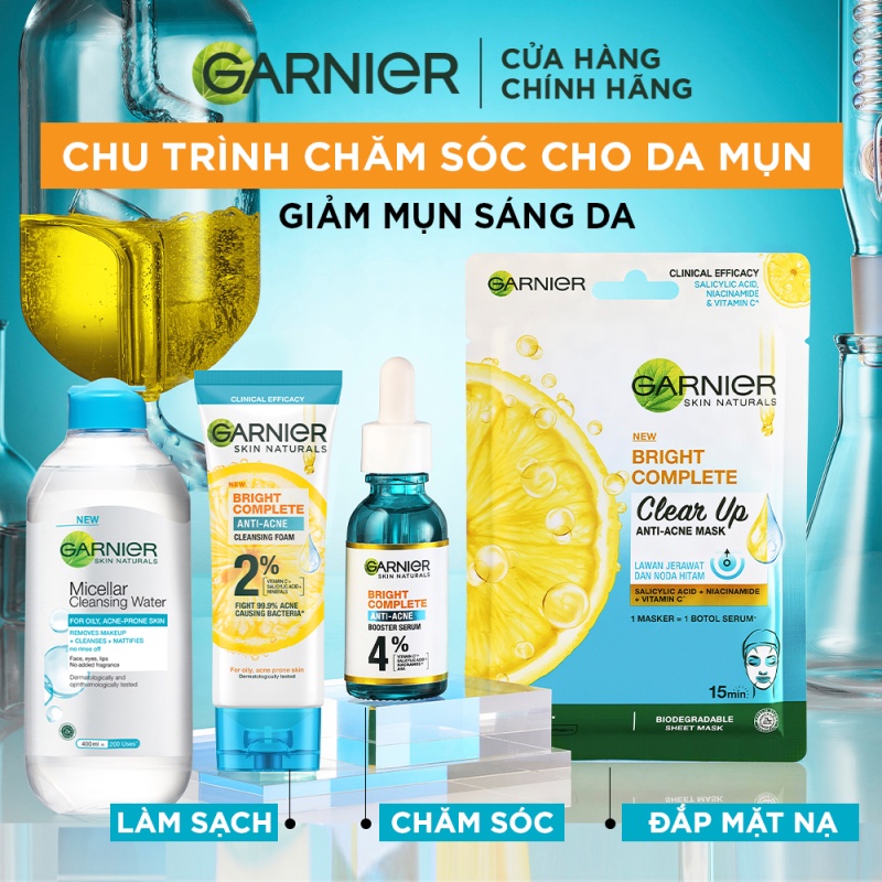 Sữa Rửa Mặt Garnier Ngừa Mụn Anti-Acne 100ml / 120ml