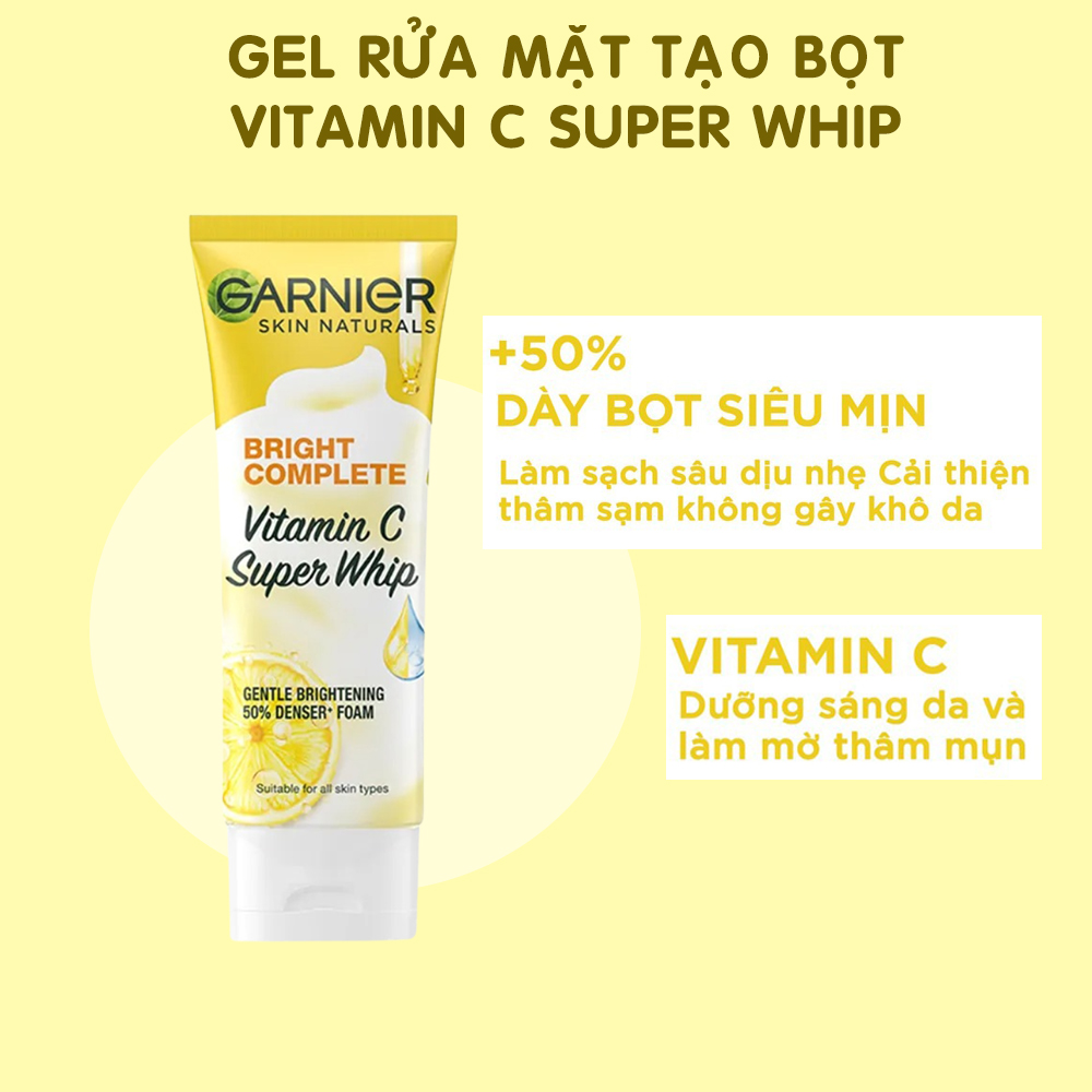 Sữa Rửa Mặt Skin Naturals Bright Complete Vitamin C 100ml/ 120ml