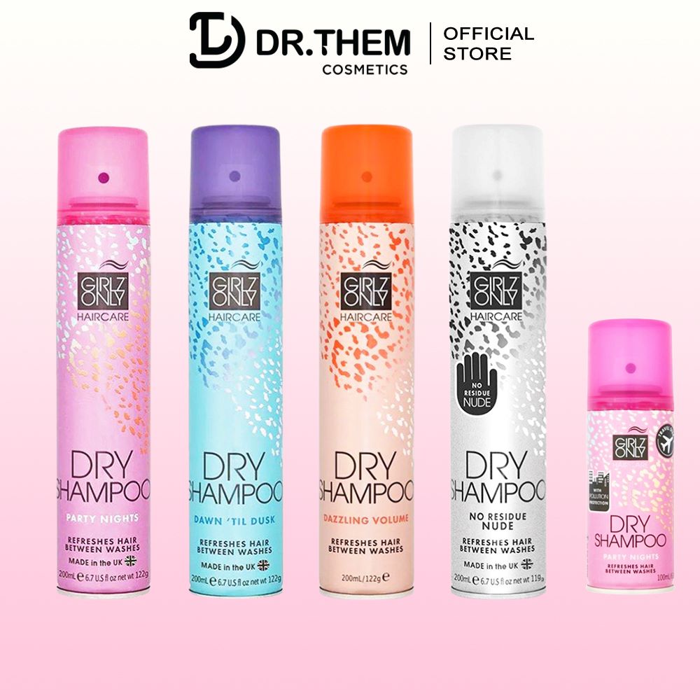 Dầu Gội Khô Girlz Only Tóc Bồng Bềnh Tức Thì 200ml