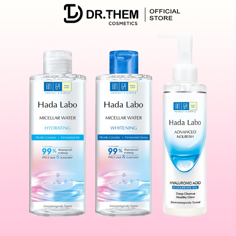 Tẩy Trang Sạch Sâu Hada Labo Micellar Water Whitening 240ml - 200ml (Dạng Dầu/Nước)