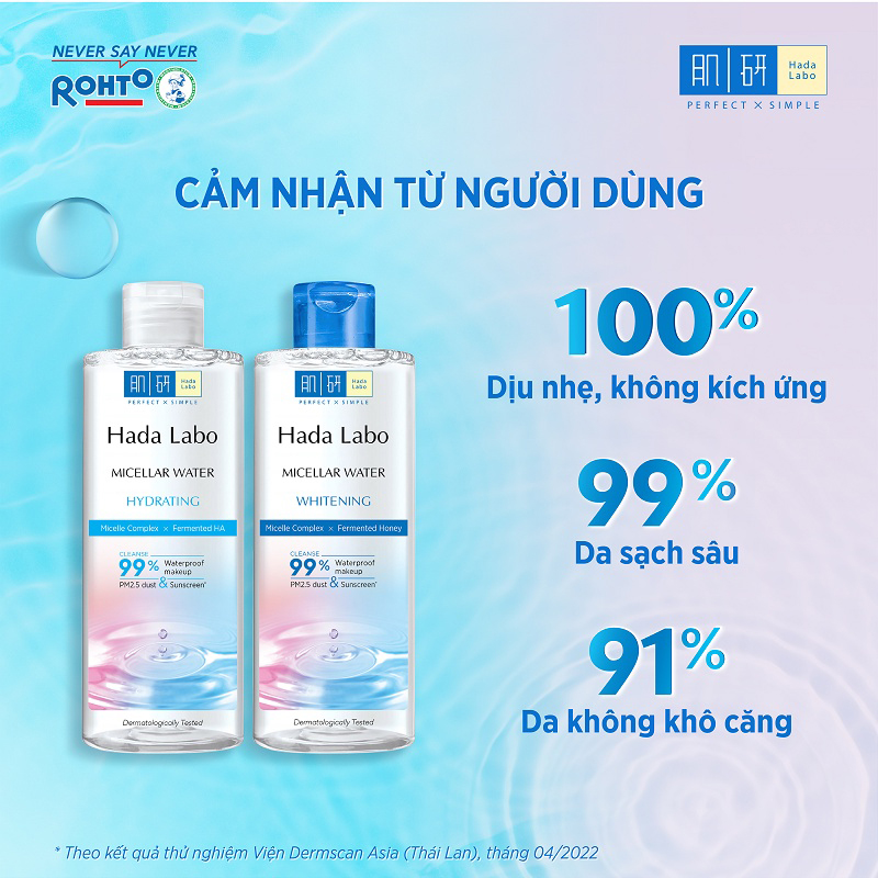 Tẩy Trang Sạch Sâu Hada Labo Micellar Water Whitening 240ml - 200ml (Dạng Dầu/Nước)