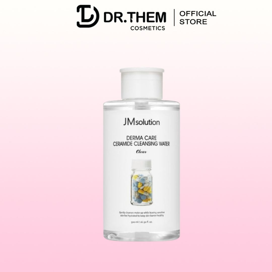 Nước Tẩy Trang Cho Da Khô, Da Thường JM Solution Derma Care Ceramide Cleansing Water Clear 500ml