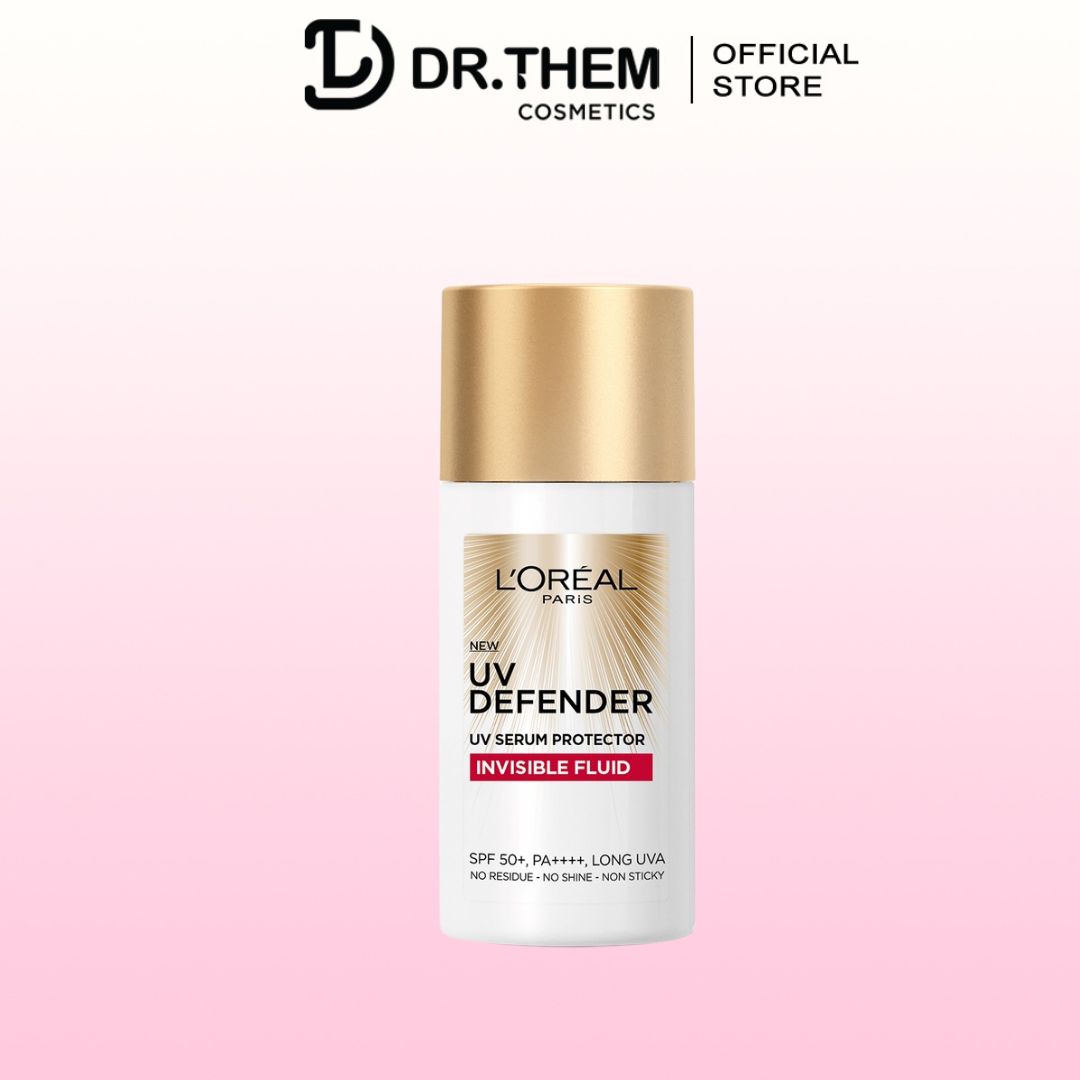 Kem Chống Nắng L'Oreal Paris X20 Thoáng Da Mỏng Nhẹ 50ml UV Defender Serum Invisible Fluid SPF50+ PA++++