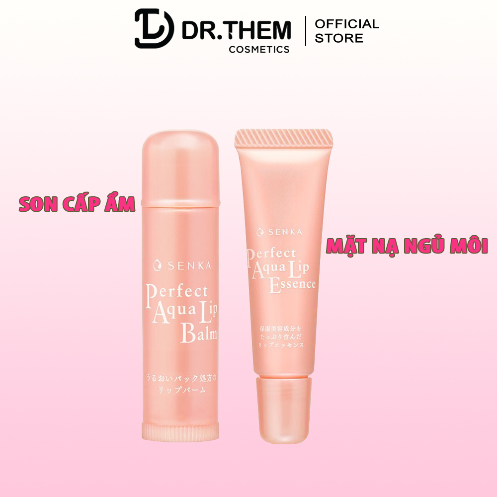 Son Dưỡng Môi Senka Cấp Ẩm & Ngừa Khô, Nẻ Môi 4.5g Perfect Aqua Lip Balm