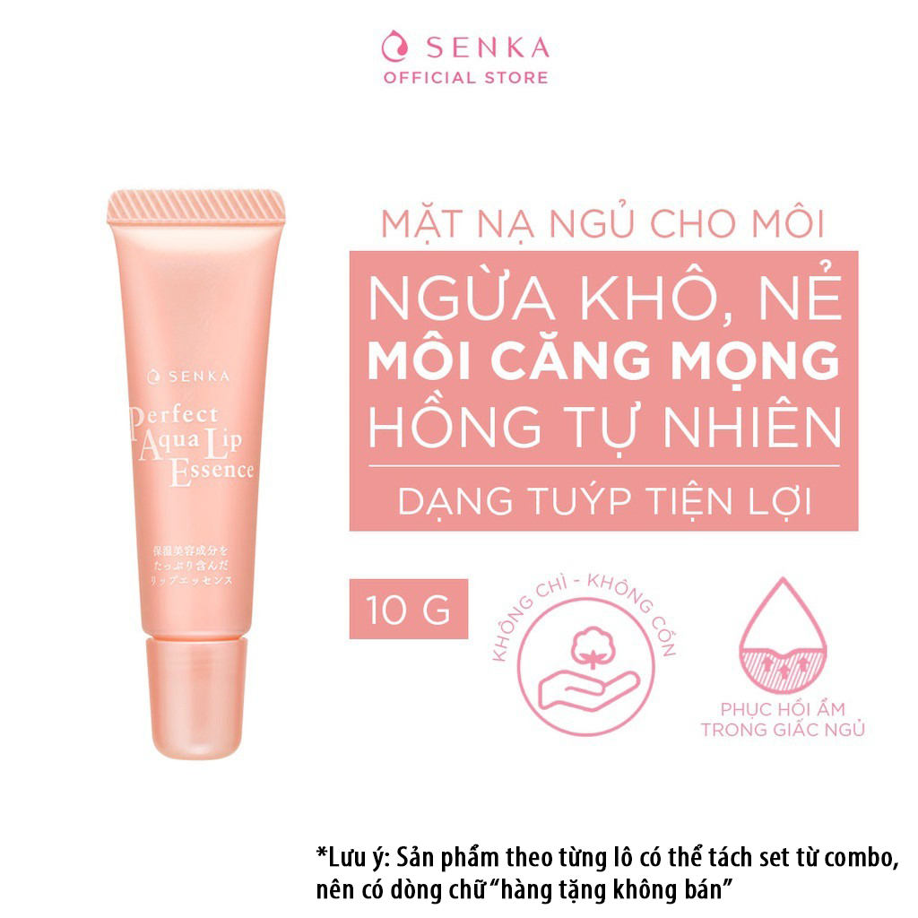 Son Dưỡng Môi Senka Cấp Ẩm & Ngừa Khô, Nẻ Môi 4.5g Perfect Aqua Lip Balm