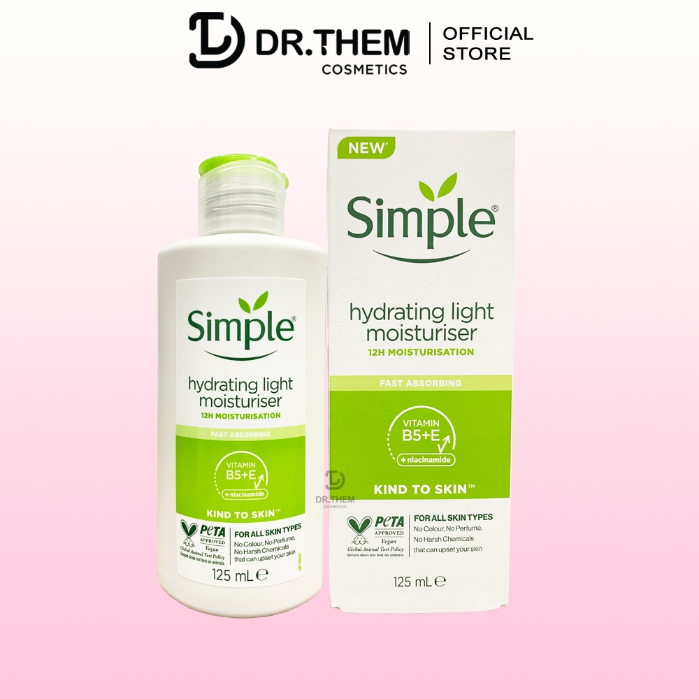 Sữa Dưỡng Ẩm Simple Hydrating Light Moisturiser 125ml