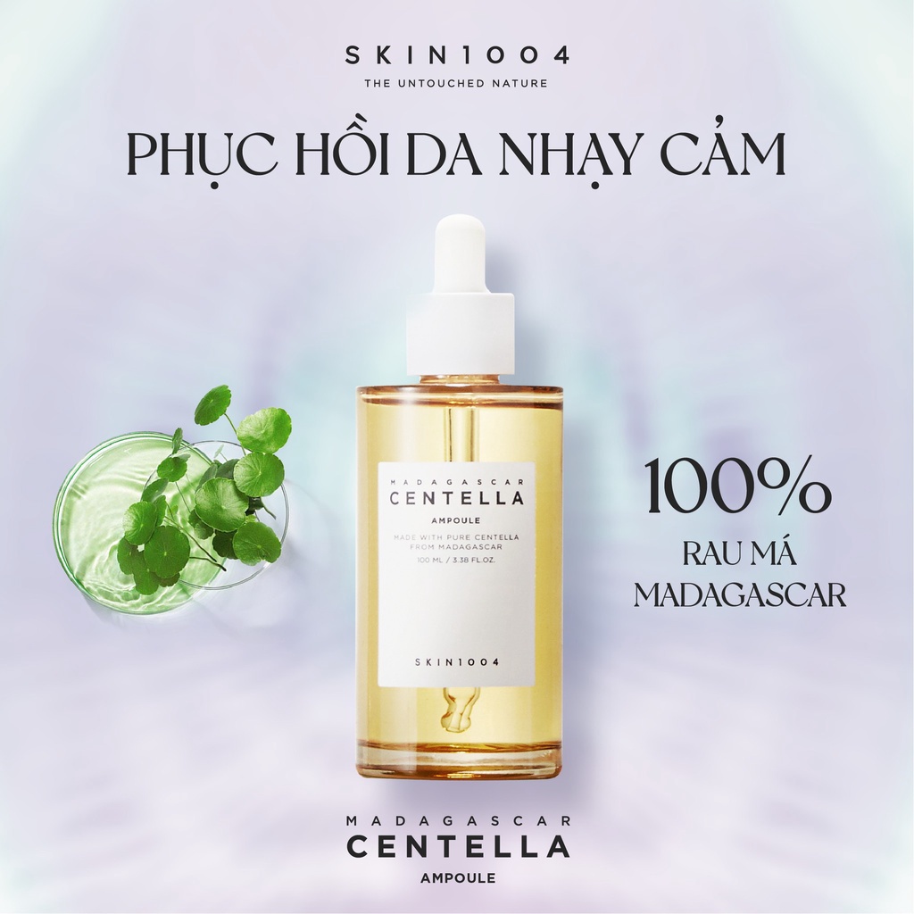 Serum Skin1004 Rau Má Giảm Mụn & Phục Hồi Da 55ml Madagascar Centella Ampoule