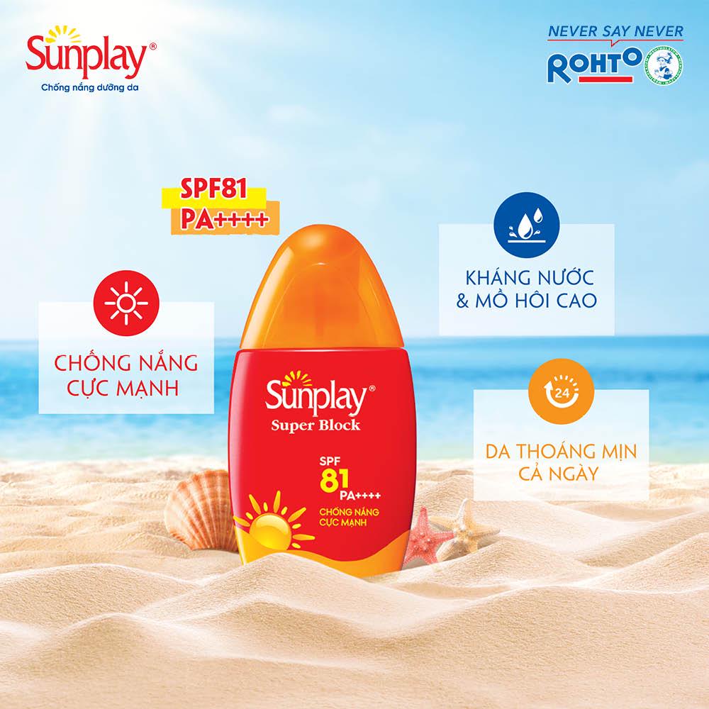 Sữa Chống Nắng Sunplay Bảo Vệ Vượt Trội SPF81 PA++++ 70g Super Block