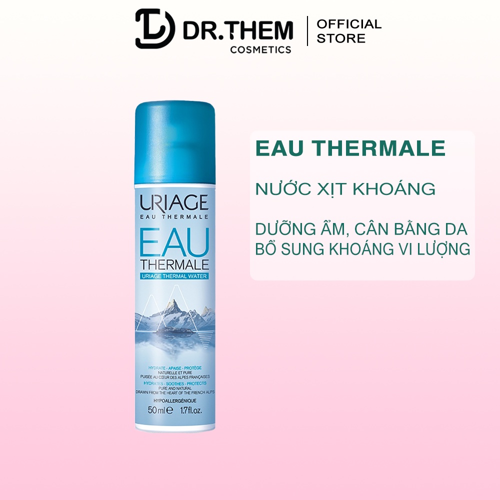 Xịt khoáng dưỡng ẩm, cân bằng và làm dịu da - Eau Thermale Uriage - 50ml/150ml/300ml