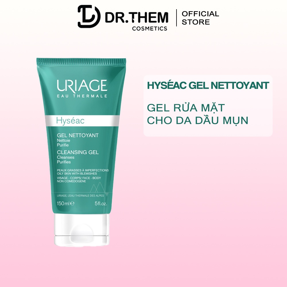 Gel rửa mặt dành cho da dầu da mụn Uriage Hyséac Gel Nettoyant 150ml