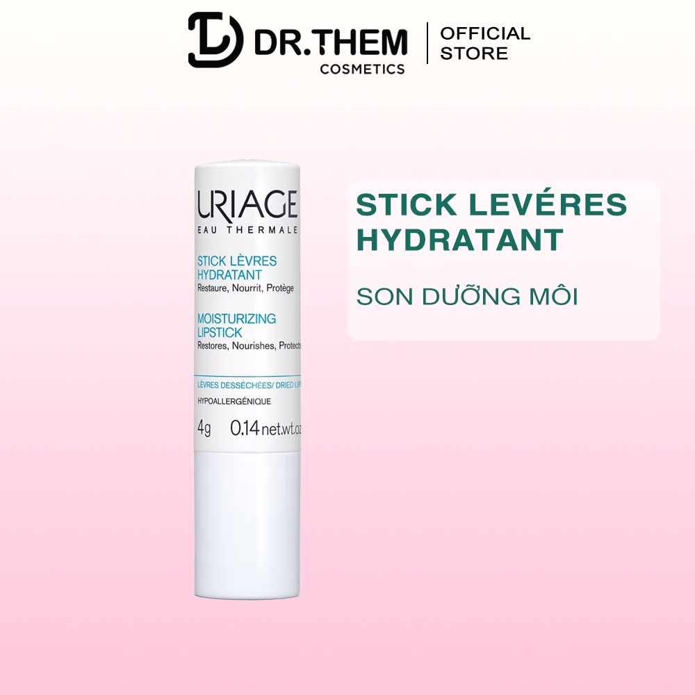 Son dưỡng môi Stick Levres Hydratant Uriage chăm sóc, bảo vệ môi khô (4g)