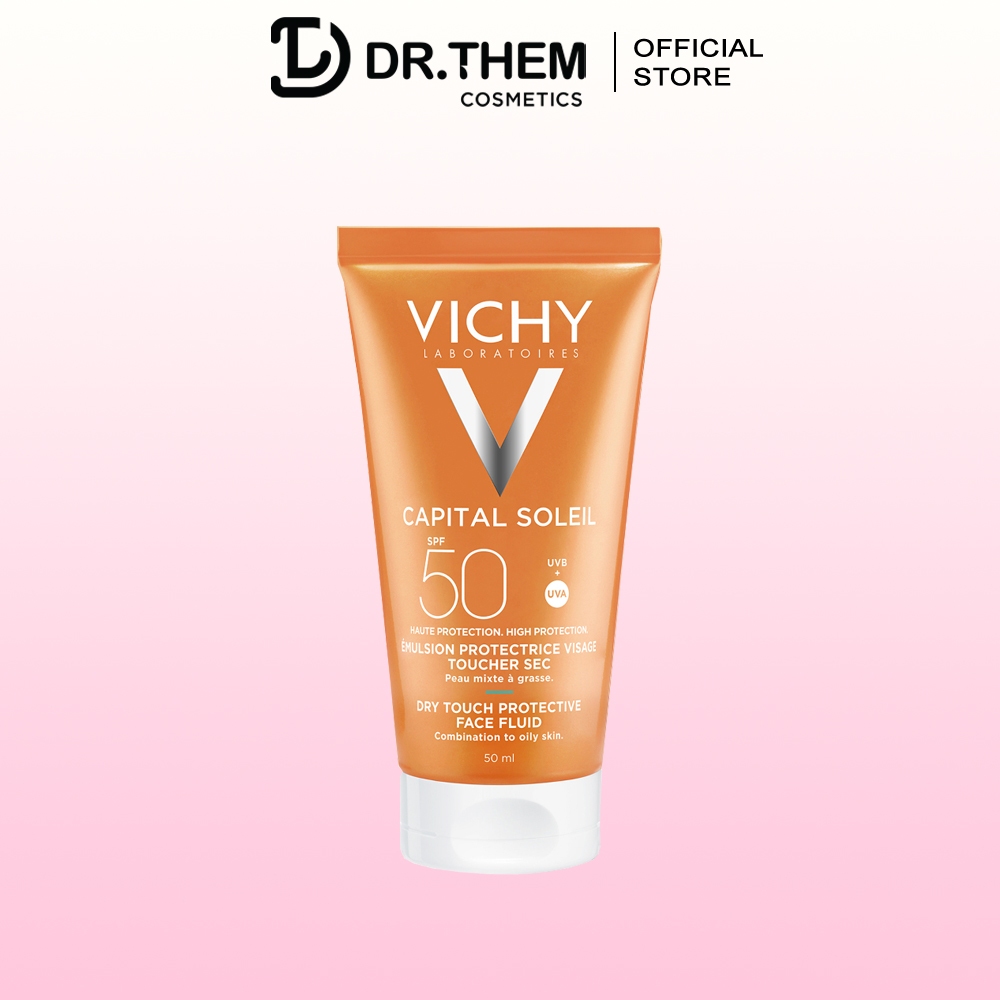 Kem chống nắng Vichy Capital Soleil Mattifying Dry Touch Face Fluid SPF50 UVB+UVA 50ml