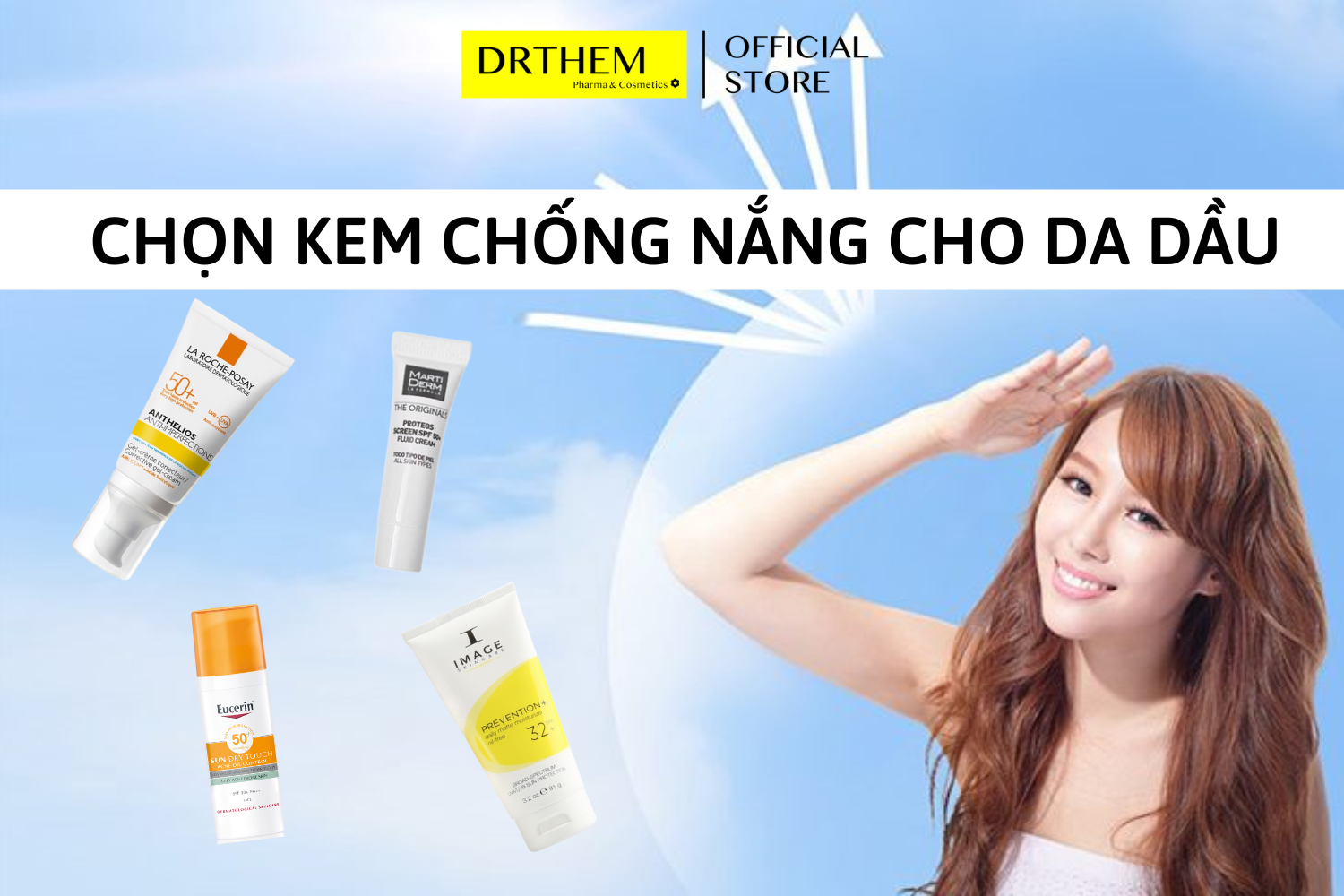 Da Dầu Nên Dùng Kem Chống Nắng Gì?